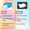 image:imageMr Pen Plastic Folders with Pockets 5 pcs  Aesthetic File Folder with Business Card Slot 2Pocket Folder Back to School Office Filing SuppliesBright Colors