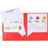 image:imageMr Pen Plastic Folders with Pockets 5 pcs  Aesthetic File Folder with Business Card Slot 2Pocket Folder Back to School Office Filing SuppliesCoral Waves