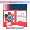 image:imageMr Pen Plastic Folders with Pockets 5 pcs  Aesthetic File Folder with Business Card Slot 2Pocket Folder Back to School Office Filing SuppliesCoral Waves