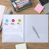 image:imageMr Pen Plastic Folders with Pockets 5 pcs  Aesthetic File Folder with Business Card Slot 2Pocket Folder Back to School Office Filing SuppliesCreamy Serenity