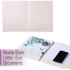 image:imageMr Pen Plastic Folders with Pockets 5 pcs  Aesthetic File Folder with Business Card Slot 2Pocket Folder Back to School Office Filing SuppliesCreamy Serenity