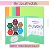 image:imageMr Pen Plastic Folders with Pockets 5 pcs  Aesthetic File Folder with Business Card Slot 2Pocket Folder Back to School Office Filing SuppliesFlower Stalk