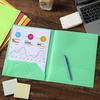 image:imageMr Pen Plastic Folders with Pockets 5 pcs  Aesthetic File Folder with Business Card Slot 2Pocket Folder Back to School Office Filing SuppliesFlower Stalk