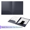 image:imageMr Pen Plastic Folders with Pockets 5 pcs  Aesthetic File Folder with Business Card Slot 2Pocket Folder Back to School Office Filing SuppliesGrey Spectrum