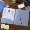 image:imageMr Pen Plastic Folders with Pockets 5 pcs  Aesthetic File Folder with Business Card Slot 2Pocket Folder Back to School Office Filing SuppliesLavender Fields