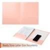 image:imageMr Pen Plastic Folders with Pockets 5 pcs  Aesthetic File Folder with Business Card Slot 2Pocket Folder Back to School Office Filing SuppliesRose Garden