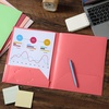 image:imageMr Pen Plastic Folders with Pockets 5 pcs  Aesthetic File Folder with Business Card Slot 2Pocket Folder Back to School Office Filing SuppliesRose Garden
