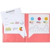 image:imageMr Pen Plastic Folders with Pockets 5 pcs  Aesthetic File Folder with Business Card Slot 2Pocket Folder Back to School Office Filing SuppliesRose Garden