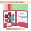 image:imageMr Pen Plastic Folders with Pockets 5 pcs  Aesthetic File Folder with Business Card Slot 2Pocket Folder Back to School Office Filing SuppliesRose Garden