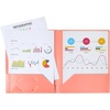 image:imageMr Pen Plastic Folders with Pockets 5 pcs  Aesthetic File Folder with Business Card Slot 2Pocket Folder Back to School Office Filing SuppliesSeaside Carnival