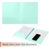 image:imageMr Pen Plastic Folders with Pockets 5 pcs  Aesthetic File Folder with Business Card Slot 2Pocket Folder Back to School Office Filing SuppliesSeaside Carnival