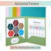 image:imageMr Pen Plastic Folders with Pockets 5 pcs  Aesthetic File Folder with Business Card Slot 2Pocket Folder Back to School Office Filing SuppliesSeaside Carnival