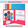 image:imageMr Pen Plastic Folders with Pockets 5 pcs  Aesthetic File Folder with Business Card Slot 2Pocket Folder Back to School Office Filing SuppliesTropical Paradise
