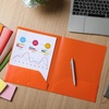 image:imageMr Pen Plastic Folders with Pockets 5 pcs  Aesthetic File Folder with Business Card Slot 2Pocket Folder Back to School Office Filing SuppliesVibrant Autumn
