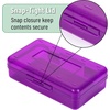 image:imageMr Pen Plastic Pencil Case Box 6 Pack  Large Crayon Marker Pen Organizer Bulk Plastic Bead Organizing Container with SnapTight Lids Clear Craft Storage BoxesSpace Colors