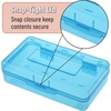 image:imageMr Pen Plastic Pencil Case Box 6 Pack  Large Crayon Marker Pen Organizer Bulk Plastic Bead Organizing Container with SnapTight Lids Clear Craft Storage BoxesBlue  Mint  Smoky