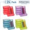 image:imageMr Pen Plastic Pencil Case Box 6 Pack  Large Crayon Marker Pen Organizer Bulk Plastic Bead Organizing Container with SnapTight Lids Clear Craft Storage Boxescolorful