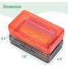 image:imageMr Pen Plastic Pencil Case Box 6 Pack  Large Crayon Marker Pen Organizer Bulk Plastic Bead Organizing Container with SnapTight Lids Clear Craft Storage BoxesDark Grey  Red