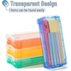 image:imageMr Pen Plastic Pencil Case Box 6 Pack  Large Crayon Marker Pen Organizer Bulk Plastic Bead Organizing Container with SnapTight Lids Clear Craft Storage BoxesOrange  Yellow  Green  Blue