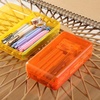 image:imageMr Pen Plastic Pencil Case Box 6 Pack  Large Crayon Marker Pen Organizer Bulk Plastic Bead Organizing Container with SnapTight Lids Clear Craft Storage BoxesPink  Green  Blue  Yellow