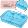 image:imageMr Pen Plastic Pencil Case Box 6 Pack  Large Crayon Marker Pen Organizer Bulk Plastic Bead Organizing Container with SnapTight Lids Clear Craft Storage BoxesBlue