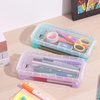 image:imageMr Pen Plastic Pencil Case Box 6 Pack  Large Crayon Marker Pen Organizer Bulk Plastic Bead Organizing Container with SnapTight Lids Clear Craft Storage BoxesOrange  Yellow  Green  Blue