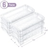 image:imageMr Pen Plastic Pencil Case Box 6 Pack  Large Crayon Marker Pen Organizer Bulk Plastic Bead Organizing Container with SnapTight Lids Clear Craft Storage BoxesClear