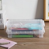 image:imageMr Pen Plastic Pencil Case Box 6 Pack  Large Crayon Marker Pen Organizer Bulk Plastic Bead Organizing Container with SnapTight Lids Clear Craft Storage BoxesClear