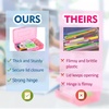 image:imageMr Pen Plastic Pencil Case Box 6 Pack  Large Crayon Marker Pen Organizer Bulk Plastic Bead Organizing Container with SnapTight Lids Clear Craft Storage BoxesPink  Blue