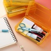 image:imageMr Pen Plastic Pencil Case Box 6 Pack  Large Crayon Marker Pen Organizer Bulk Plastic Bead Organizing Container with SnapTight Lids Clear Craft Storage BoxesSoft Marigold