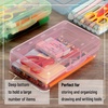 image:imageMr Pen Plastic Pencil Case Box 6 Pack  Large Crayon Marker Pen Organizer Bulk Plastic Bead Organizing Container with SnapTight Lids Clear Craft Storage BoxesPink  Blue  Green
