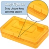 image:imageMr Pen Plastic Pencil Case Box 6 Pack  Large Crayon Marker Pen Organizer Bulk Plastic Bead Organizing Container with SnapTight Lids Clear Craft Storage BoxesSoft Marigold
