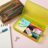 image:imageMr Pen Plastic Pencil Case Box 6 Pack  Large Crayon Marker Pen Organizer Bulk Plastic Bead Organizing Container with SnapTight Lids Clear Craft Storage BoxesGreen  Brown