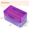 image:imageMr Pen Plastic Pencil Case Box 6 Pack  Large Crayon Marker Pen Organizer Bulk Plastic Bead Organizing Container with SnapTight Lids Clear Craft Storage BoxesRoyal Orchid  Lavender Mist