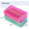 image:imageMr Pen Plastic Pencil Case Box 6 Pack  Large Crayon Marker Pen Organizer Bulk Plastic Bead Organizing Container with SnapTight Lids Clear Craft Storage BoxesPink  Turquoise