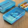 image:imageMr Pen Plastic Pencil Case Box 6 Pack  Large Crayon Marker Pen Organizer Bulk Plastic Bead Organizing Container with SnapTight Lids Clear Craft Storage BoxesBlue