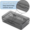 image:imageMr Pen Plastic Pencil Case Box 6 Pack  Large Crayon Marker Pen Organizer Bulk Plastic Bead Organizing Container with SnapTight Lids Clear Craft Storage BoxesGrey Shades
