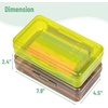 image:imageMr Pen Plastic Pencil Case Box 6 Pack  Large Crayon Marker Pen Organizer Bulk Plastic Bead Organizing Container with SnapTight Lids Clear Craft Storage BoxesGreen  Brown
