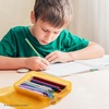 image:imageMr Pen Plastic Pencil Case Box 6 Pack  Large Crayon Marker Pen Organizer Bulk Plastic Bead Organizing Container with SnapTight Lids Clear Craft Storage BoxesSoft Marigold