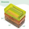image:imageMr Pen Plastic Pencil Case Box 6 Pack  Large Crayon Marker Pen Organizer Bulk Plastic Bead Organizing Container with SnapTight Lids Clear Craft Storage BoxesEarthy Colors