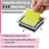 image:imageMr Pen Pop Up Note Dispenser 3 x 3 2 Pack Black Base Clear Top  Sticky Note Dispenser Sticky Note Holder for Desk2 Pack