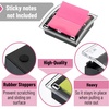 image:imageMr Pen Pop Up Note Dispenser 3 x 3 2 Pack Black Base Clear Top  Sticky Note Dispenser Sticky Note Holder for Desk2 Pack