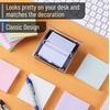 image:imageMr Pen Pop Up Note Dispenser 3 x 3 2 Pack Black Base Clear Top  Sticky Note Dispenser Sticky Note Holder for Desk4 Pack