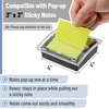image:imageMr Pen Pop Up Note Dispenser 3 x 3 2 Pack Black Base Clear Top  Sticky Note Dispenser Sticky Note Holder for Desk4 Pack