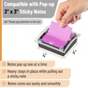 image:imageMr Pen Pop Up Note Dispenser 3 x 3 2 Pack Black Base Clear Top  Sticky Note Dispenser Sticky Note Holder for Desk6 Pack
