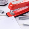 image:imageMr Pen Red Office Stapler with Staples 1000 Staples 14  20 Sheet Capacity Desktop Stapler for Students Office Supplies Ergonomic Design for Comfortable Use