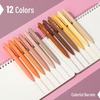 image:imageMr Pen Retractable Gel Pens 12 Pack Colorful Ink Fine Point 07mm  Fast Dry Smooth Writing Cute Pens for Drawing Writing Planner and School SuppliesAutumn Leaves Ink