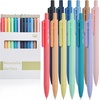 image:imageMr Pen Retractable Gel Pens 12 Pack Colorful Ink Fine Point 07mm  Fast Dry Smooth Writing Cute Pens for Drawing Writing Planner and School SuppliesBlack Ink