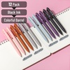 image:imageMr Pen Retractable Gel Pens 12 Pack Colorful Ink Fine Point 07mm  Fast Dry Smooth Writing Cute Pens for Drawing Writing Planner and School SuppliesEarthly Neutrals Barrel  Black Ink