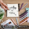 image:imageMr Pen Retractable Gel Pens 12 Pack Colorful Ink Fine Point 07mm  Fast Dry Smooth Writing Cute Pens for Drawing Writing Planner and School SuppliesEarthly Neutrals Barrel  Black Ink